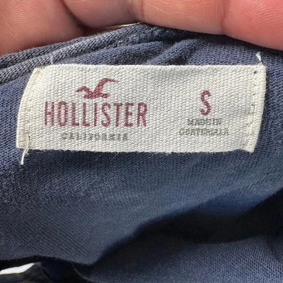 Hollister Womens Cold Shoulder Acid Wash T-Shirt Dress Charcoal Grey Small - Picture 5 of 6